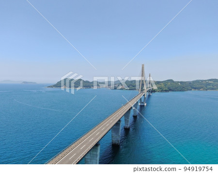 從高島上方鳥瞰高島肥前橋 94919754