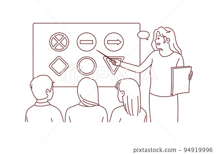 Female teacher present at driving school  94919996