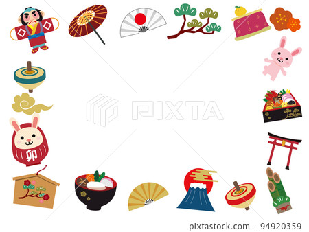 新年賀卡日式背景 新年賀卡日式背景 94920359