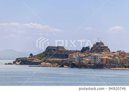 Famous former Byzantine fort - Old Fortress of Corfu island which the Venetians 94920746