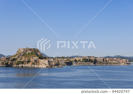 Huge Old Fortress stands of Corfu town and island 94920747