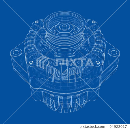 Car generator. Vector 94922017
