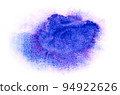 Watercolor abstract color background on textured paper. 94922626