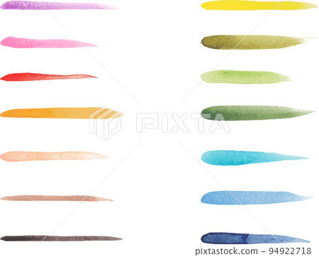 colorful lines painted in watercolor colorful lines painted in watercolor 94922718