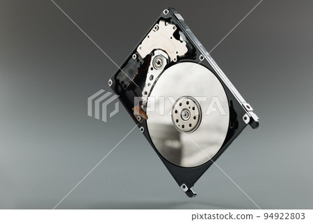 New hard drive pc a gray background, close-up New hard drive pc a gray background, close-up 94922803
