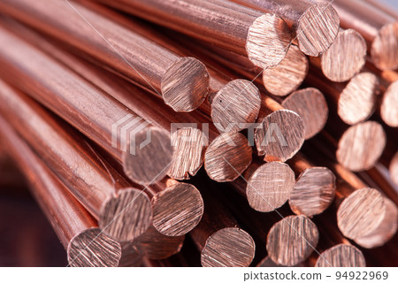 Pile of Scrap Copper Rod Pile of Scrap Copper Rod 94922969