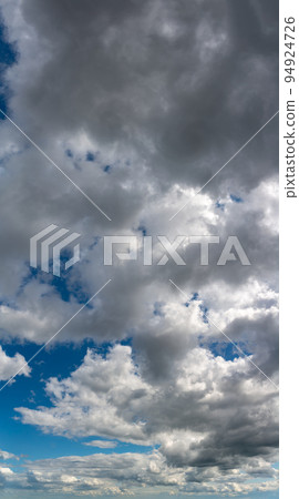 Fantastic soft thunderclouds, sky panorama 94924726