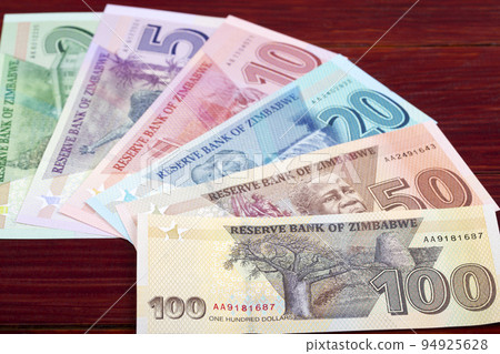 Zimbabwean money new serie of banknotes. 94925628