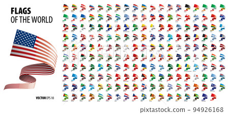 National flags of the countries. Vector illustration on white background 94926168