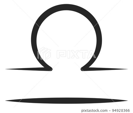 Libra sign. Zodiac scales symbol. Astrological icon Libra sign. Zodiac scales symbol. Astrological icon 94928366