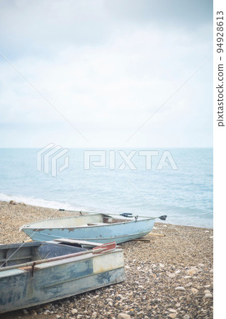 Harmony coastline landscape life balance decrepit old rusted boat at seashore spiritually sea beach Harmony coastline landscape life balance decrepit old rusted boat at seashore spiritually sea beach 94928613