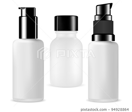 Small pump bottle, cosmetic serum dispenser container Small pump bottle, cosmetic serum dispenser container 94928864