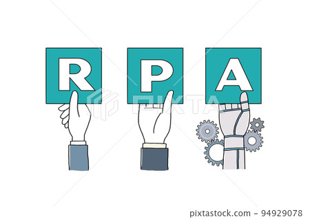 Robotization RPA illustration Robotization RPA illustration 94929078