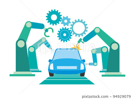 Image illustration of an automobile production line Image illustration of an automobile production line 94929079