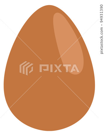 Brown egg icon. Raw or boiled fresh shell product Brown egg icon. Raw or boiled fresh shell product 94931390