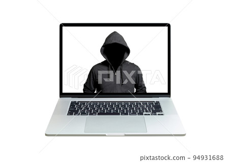Image of hacked laptop Image of hacked laptop 94931688
