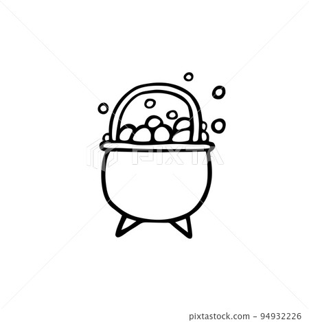 Magic cauldron of potion doodle Magic cauldron of potion doodle 94932226