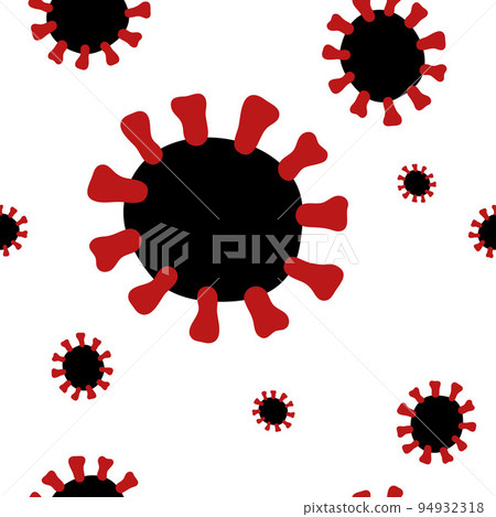 Seamless Coronavirus vector pattern Seamless Coronavirus vector pattern 94932318