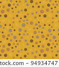 Polka dot pattern bright yellow color 94934747
