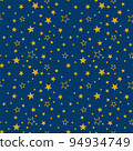 Starry sky seamless vector pattern 94934749
