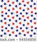 Stars white blue red colors pattern 94934856