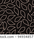 Tree leaves outline abstract pattern 94934857
