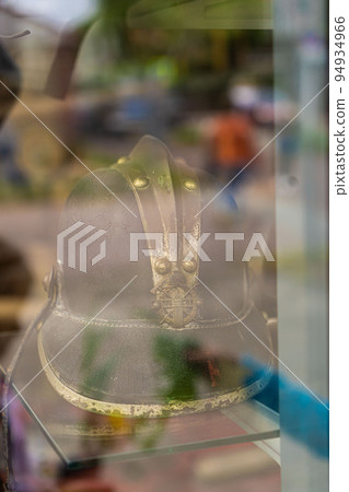helmet for firefighters work safety concept. helmet for firefighters work safety concept. 94934966