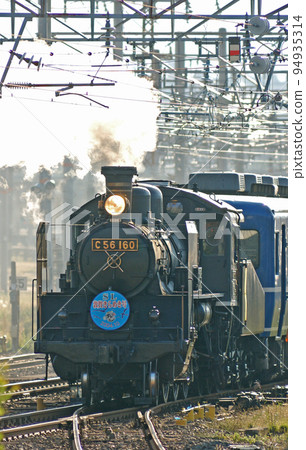 敦賀港線 敦賀～敦賀港 JR West C56-160（梅小路）+Series 12（宮原）SL 敦賀 Kirameki 94935314