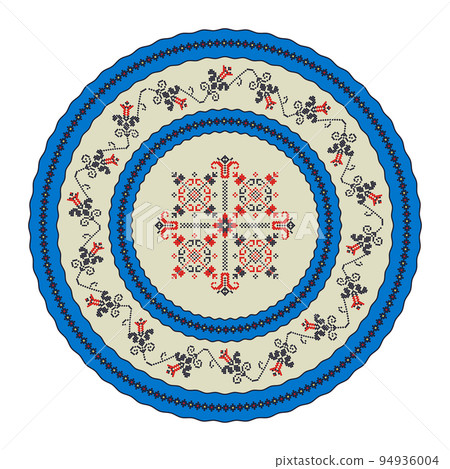 Romanian round design element 1 94936004