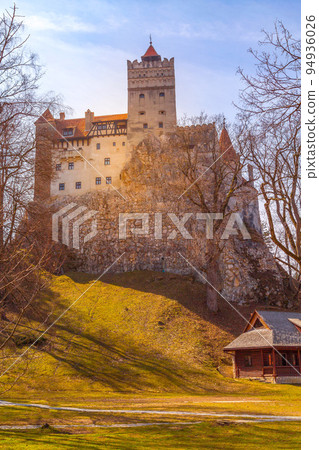 Dracula Bran medieval castle, sunset view, Romania Dracula Bran medieval castle, sunset view, Romania 94936026