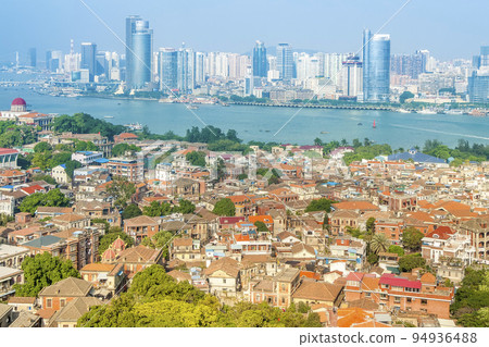 Fujian Xiamen (Xiamen) View from Gulangyu Sunshine Rock / Gulangyu, China 94936488