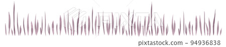 Watercolor border of monochrome blades of grass Watercolor border of monochrome blades of grass 94936838