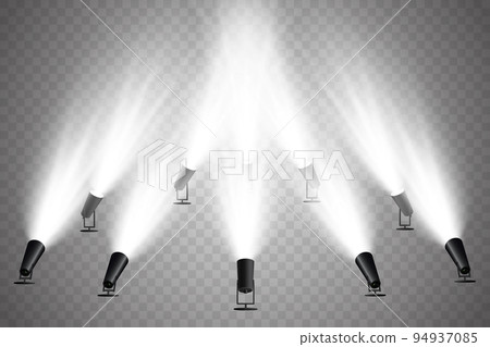 Vector Spotlights. Scene. Light Effects. Glow light effect 94937085