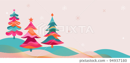 Colorful Christmas Trees Background and Packaging Design Colorful Christmas Trees Background and Packaging Design 94937180