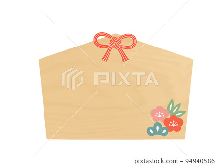 竹梅簡易繪馬(無繩)日式帶結框 竹梅簡易繪馬(無繩)日式帶結框 94940586