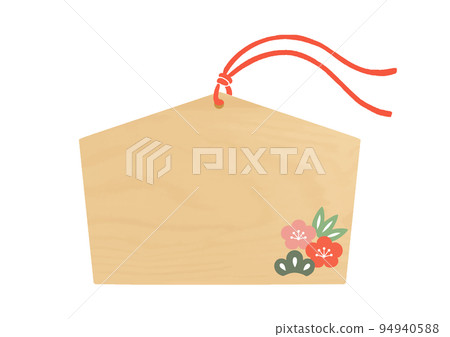 松竹梅子 Ema 簡單的日式框架 94940588