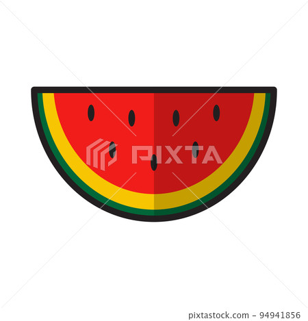 Vector illustration of watermelon, cartoon style. 94941856