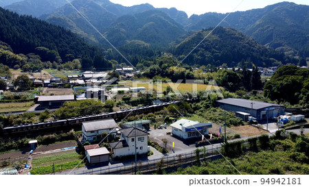 從秩父鐵道 SL 白樂到三峰口的鳥瞰圖 從秩父鐵道 SL 白樂到三峰口的鳥瞰圖 94942181