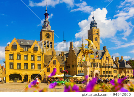 Market Square of Belgian city of Diksmuide Market Square of Belgian city of Diksmuide 94942960