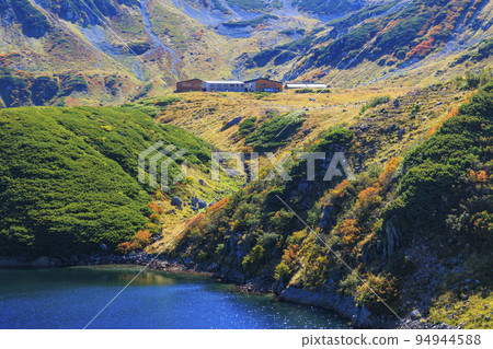 立山黑部阿爾卑斯山脈路線秋色盛開 從室堂平出發的立山山脈 立山黑部阿爾卑斯山脈路線秋色盛開 從室堂平出發的立山山脈 94944588