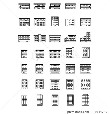 Building icon set 94944787