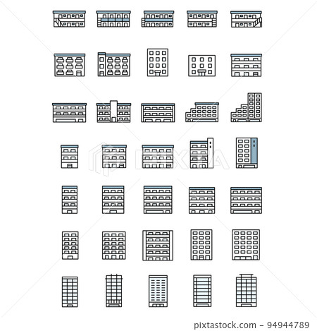 Building icon set 94944789