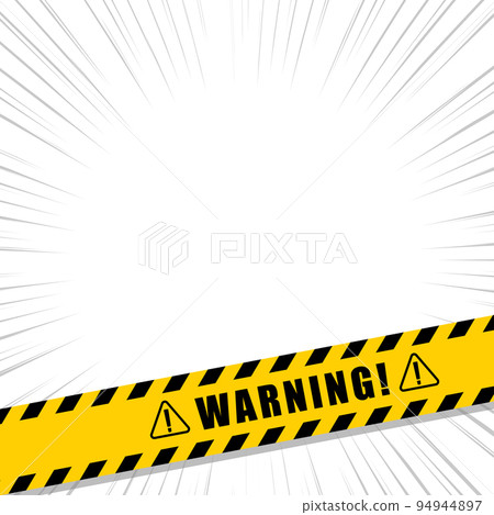 危險標誌膠帶和濃度線警告 94944897