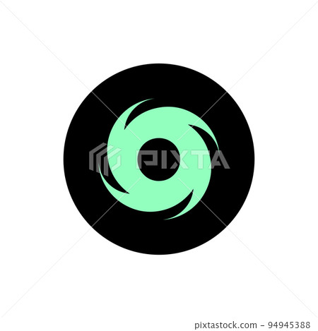 Tornado Cash (TORN) coin icon isolated on white background. 94945388