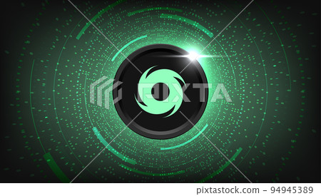 Tornado Cash (TORN) coin cryptocurrency concept banner background. 94945389