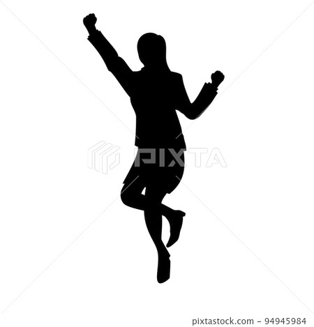 女商人剪影跳躍 94945984