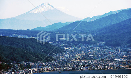 Takabocchi Highland, Mt.Fuji, Suwa city scenery in autumn Takabocchi Highland, Mt.Fuji, Suwa city scenery in autumn 94946102