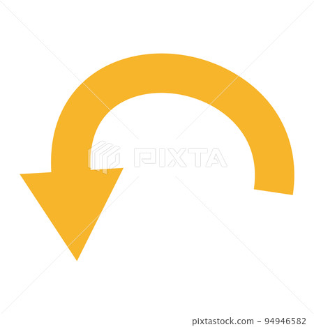curved arrow 94946582
