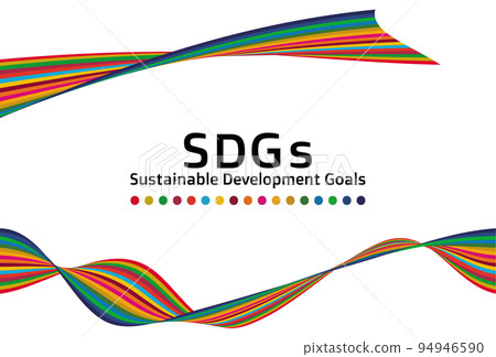 Sustainable Development Goals It is a 17-color ribbon art that is the concept color of the SDGs Design Vector 94946590