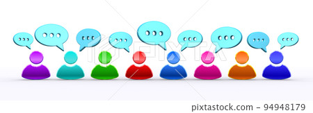 SNS、網絡對話場景發表評論的圖片 94948179